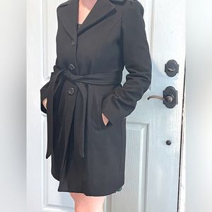 Wool Blend Coat Black